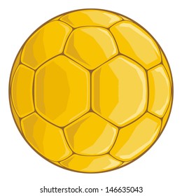 Yellow soccer ball