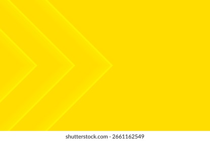 Yellow Soft Arrow Line Background. Soft gradient arrow shape blending into yellow background. Subtle and modern abstract design.