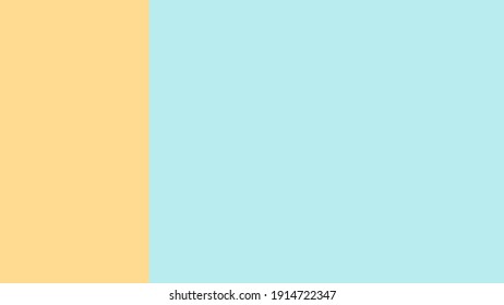 yellow and soft blue color pastel for background, simple light blue pastel in top view, minimalism flat two tone soft color for banner background, vector