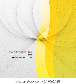 Yellow soft wave abstract background