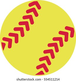 Yellow Softball Icon