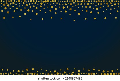 Yellow Sparkle Festive Vector Black Background. Happy Glow Card. Gold Splash Abstract Invitation. Sequin Anniversary Backdrop.