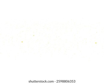 Yellow sparkle light with dust and gold particles creating a magical confetti effect on a transparent background. Stardust vector with spark, shiny shine, and luxury magic in an abstract PNG.