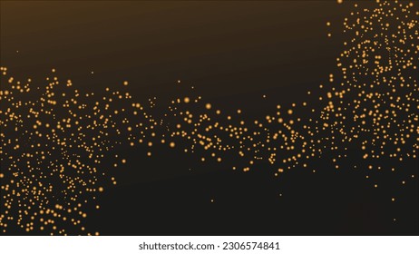 yellow sparkle particle for celebration background event
