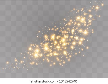 yellow sparks glitter special light effect. 