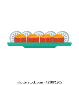 yellow spawn sushi rolls set