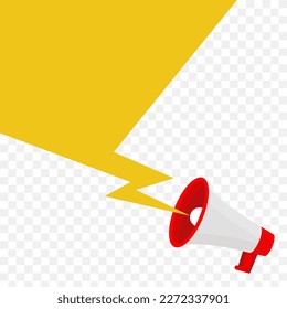 A yellow speech bubble with a white speech bubble on it.