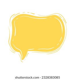 Yellow speech bubbles vector icon