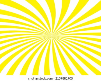 Yellow spins as a wheel alternating with white.