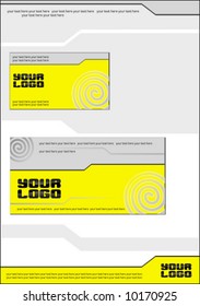 Yellow spiral business stationery set 14. To see similar, please visit my gallery.