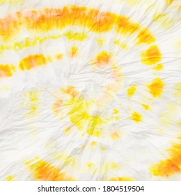 Yellow Spiral Tie Dye. Vector Tie Dye Boho. Orange Swirl Background. White Hippie Tie Die. Yellow Tye Dye. Orange Vector Dyed Bokeh. Colorful Dyed Tie Dye. Orange Hippy Pattern. Vector Dyed Watercolor