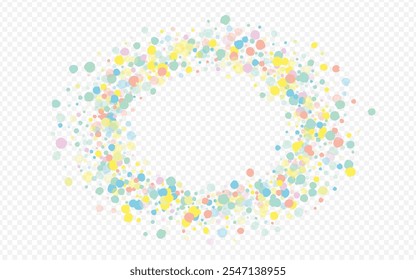 Yellow Splash Abstract Transparent Background. Top Dot Background. Flying Polka Backdrop. Orange Shine Independence Pattern.