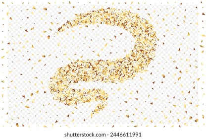 Fondo Transparente De La Salpicadura Amarilla. Fondo de pantalla de papel. Postal con efecto Tinsel dorado. Diseño Rain Happy.