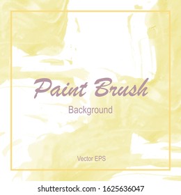 Yellow Splash on white paper background. Abstract watercolor. Vector illustration. Texture on white backdrop. EPS 10.