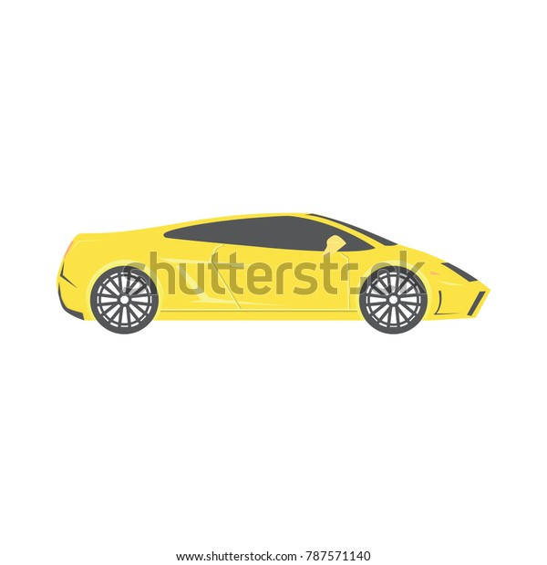 yellow sports car vector\
design
