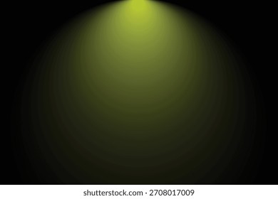 Viga de proyector amarillo sobre fondo negro con brillo de la luz del pie, perfecto para resaltar un producto