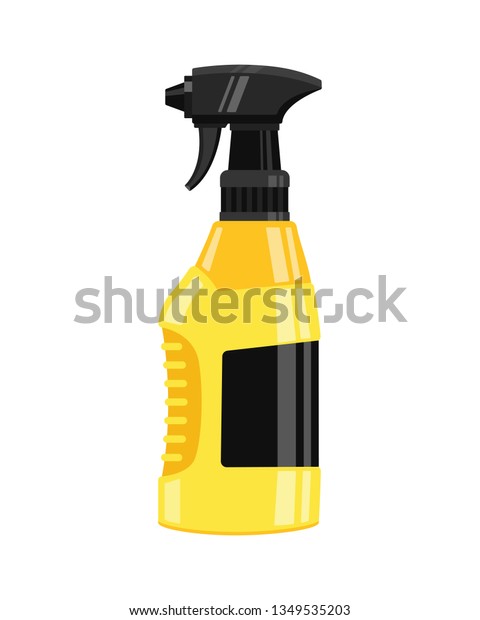 Download Yellow Sprayer Bottle Isolated Vector Stock Vector Royalty Free 1349535203 PSD Mockup Templates
