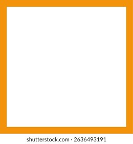 Yellow Square Border Frame Illustration