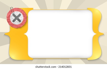 yellow square brackets for entering any text with multiplication symbol
