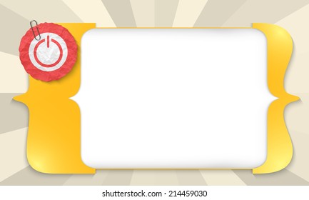 yellow square brackets for entering any text with power button