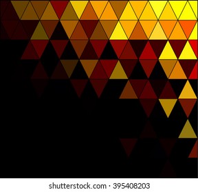 Yellow Square Grid Mosaic Background, Creative Design Templates