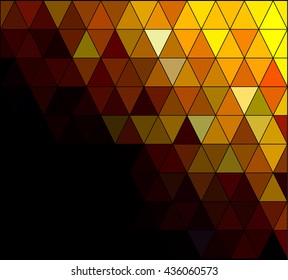 Yellow Square Grid Mosaic Background, Creative Design Templates