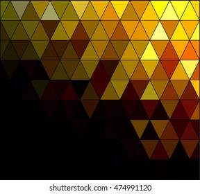 Yellow Square Grid Mosaic Background, Creative Design Templates