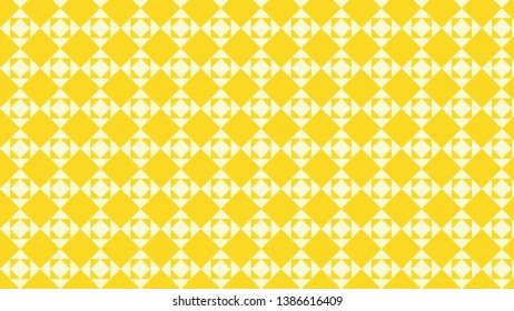 Yellow Square Pattern Vector Graphic