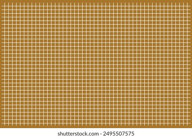 Yellow square seamless pattern. Grid square graph line texture. Vector Repeating Texture.
