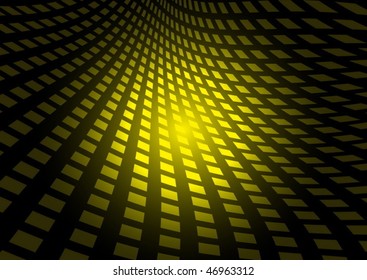 Yellow squared techno background