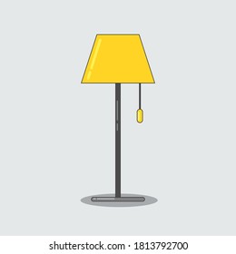 the yellow standing light icon serves to illuminate the room
