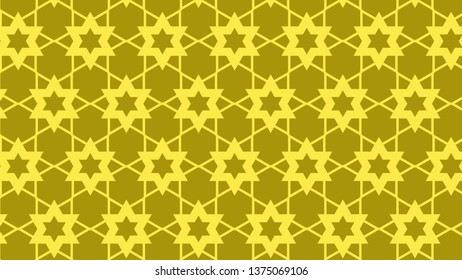 Yellow Star Background Pattern