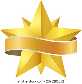 yellow star design with space for text