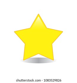 Yellow Star Emoji Vector