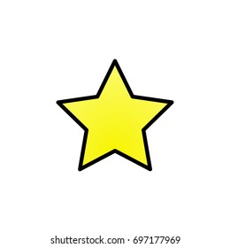 Yellow star icon 