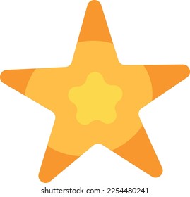 Yellow star icon. Decorative sparkle. Bright twinkle