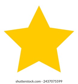 Icono de estrella amarilla. Diseño puede utilizar para la web y aplicación móvil. Ilustración de vector
