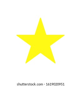 Yellow star icon. Logo element illustration.star design. colored collection. star concept. Can be used in web and mobile