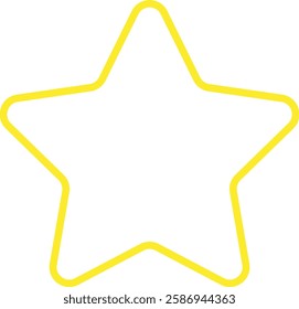 yellow star icon on a white background
