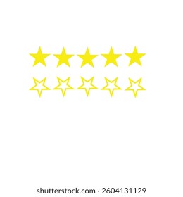 yellow star icon. standard icon 