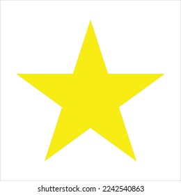 Yellow star icon symbol vector, gold star vector