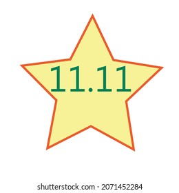 Yellow star icon with white background can write more messages.
