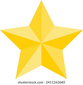 icono de estrella amarilla y fondo blanco 
