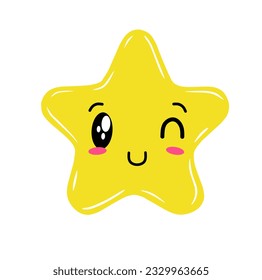yellow star image with various expressions