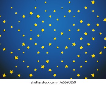 yellow star on blue background