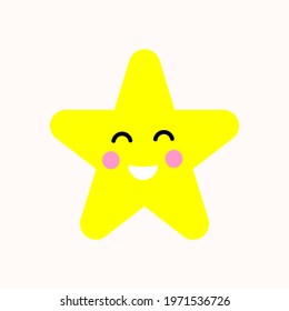 yellow star on white background