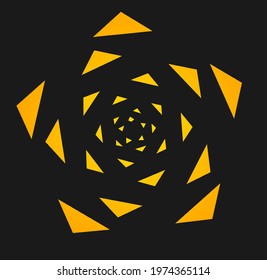 Yellow star pattern background geometry 