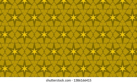 Yellow Star Pattern Background Vector Illustration