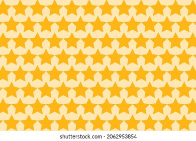 yellow star pattern background vector
