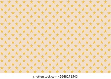 Yellow Star Pattern on Cream Background – Seamless Vector Design